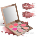 Busher de creme de cores por atacado 9 colorido blush personalizado